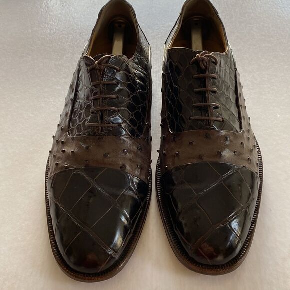 MAURI Men’s Genuine Alligator Leather Oxfords Size 11 M. Made in Italy. main image 10